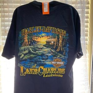 (L) NWT Harley-Davidson Lake of Charles Tee
